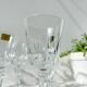 6 vintage Cristal d'Arques Chantelle red wine glasses