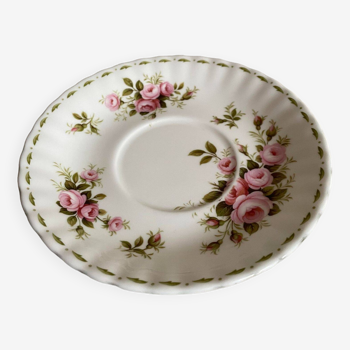 Royal Albert saucer with rose decor