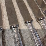 12 silver-plated dessert knives by Christofle Villeroy LXIV