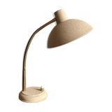 Vintage beige metal desk lamp
