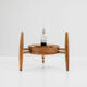Wood and glass table lamp by Uluv