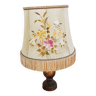 Lampshade/bedside lamp in wood and goatskin