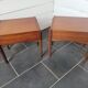 Paire de tables de chevet scandinave en teck des années 60