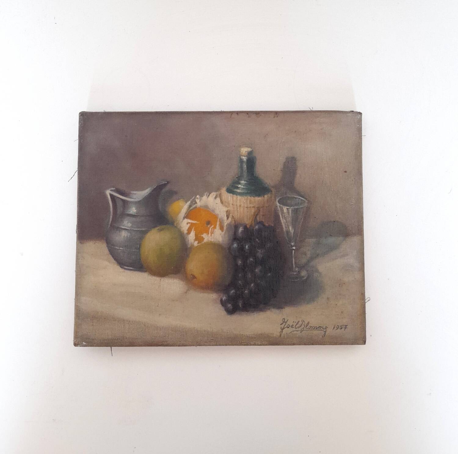 Small oil on canvas still life
