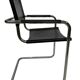 Vintage set of 4 tubular leather chairs style MG5 Grassi
