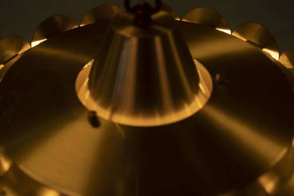 Vintage suspension light, Danish design from the 1960s, Regency style.