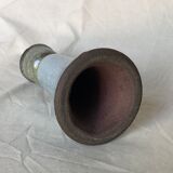 Blue & beige ceramic candle holder