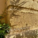 Vintage white wine glasses