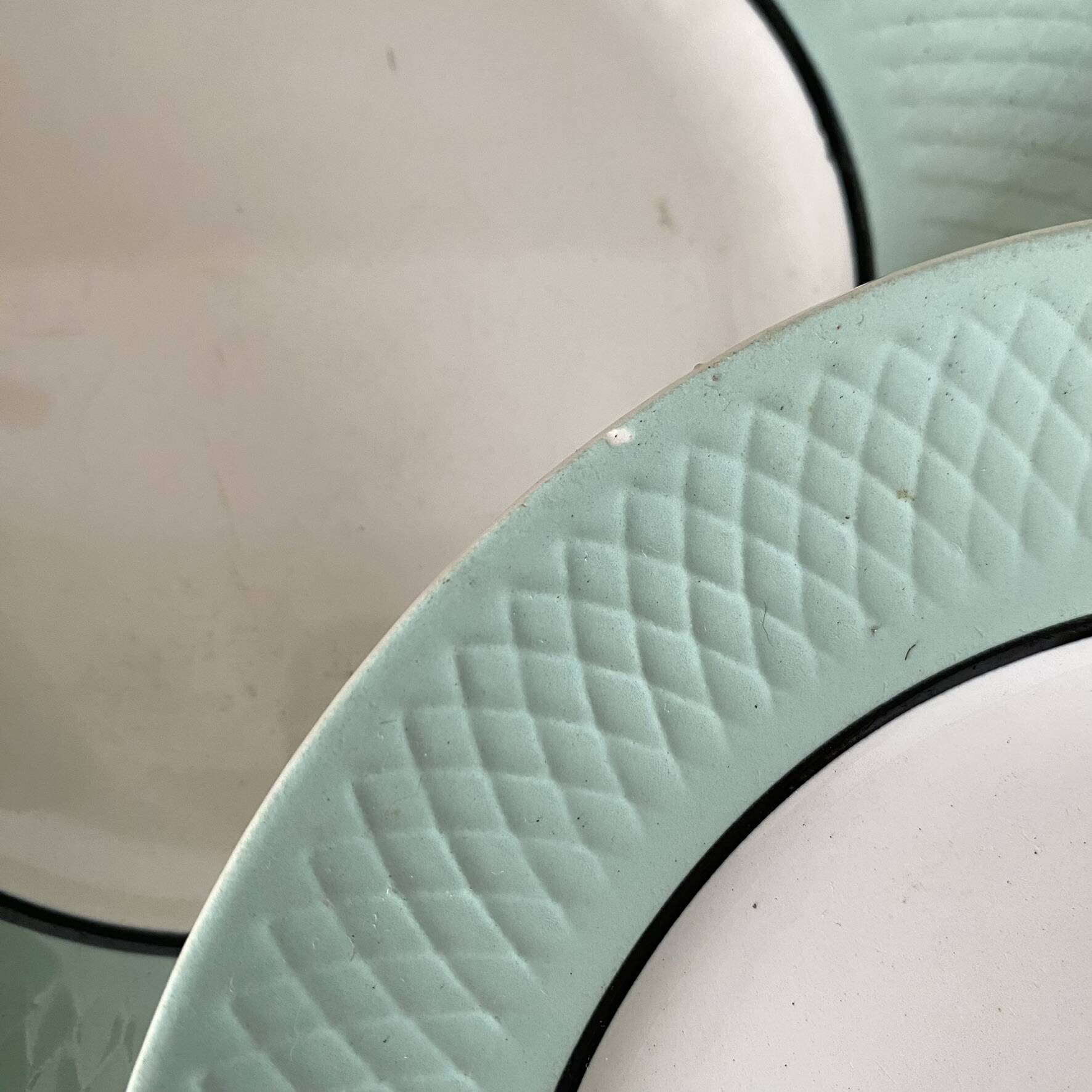 dessert plates 1960s Moulin des Loups