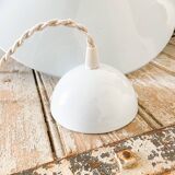 Sky blue metal pendant light