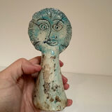 Sun sculpture in glazed terracotta, 1970