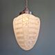 Art Deco pendant light in white speckled glass, 1920s-30s