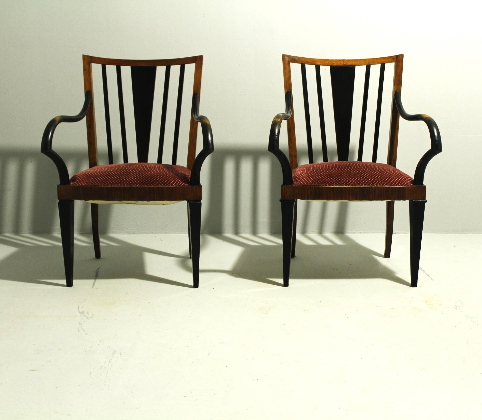 Pair of Large Palace Armchairs, Art Deco, Austria 1920
