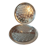 Set of 2 vintage trays