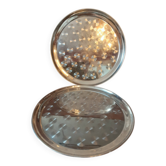 Lot de 2 plateaux  vintage