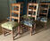 Series of 6 Louis XIII style chairs, in walnut