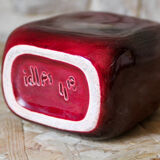 Ceramic vase "ox blood" by Max Idlas