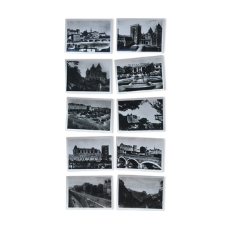 Set of 10 old photos in Pau bromide from the 30s