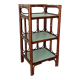 Vintage stand shelf in bamboo and rattan