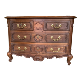 Eighteenth-century style chest of drawers in oak.