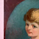 Portrait of a young woman with a flute, signed Louis Dubois (1830-1880)