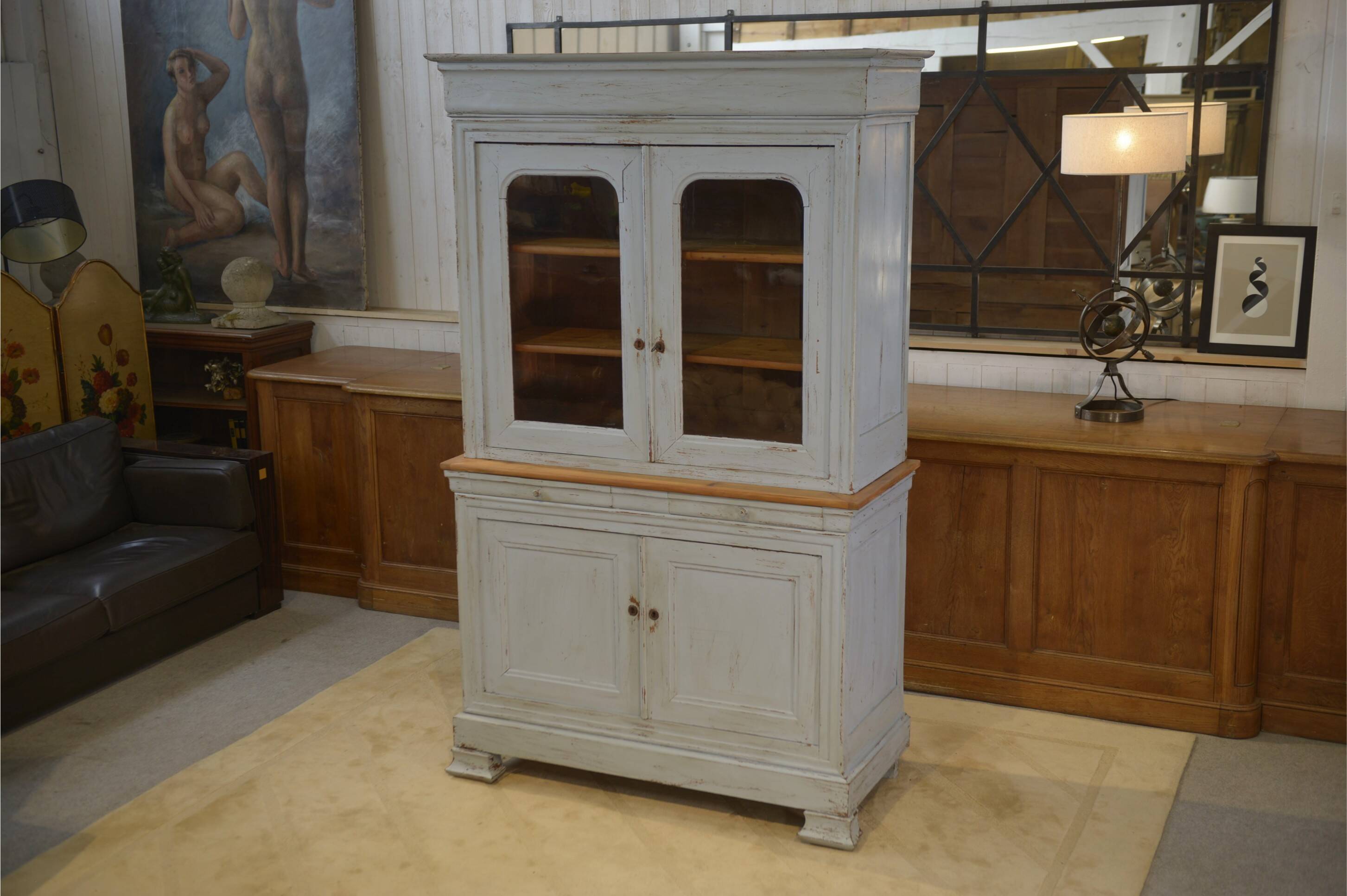 Buffet deux corps XIXème en merisier