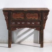 Ancienne console en pin à patine multicouche – Chine, vers 1930