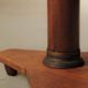 Art Deco floor lamp in mahogany and metal, 1930s