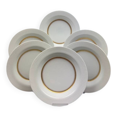 Rosenthal Tapio Wirkkala 6 assiettes creuses Ondulation Studio-Line 1970-1980
