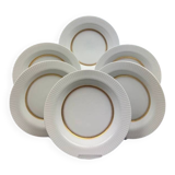 Rosenthal Tapio Wirkkala 6 soup plates Ondulation Studio-Line 1970-1980