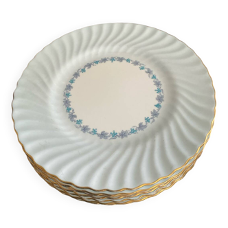 7 assiettes en porcelaine de Chine Minton