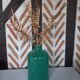 Grand vase bouteille vert céladon