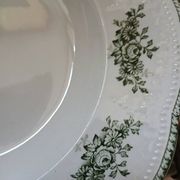 9 assiettes creuses Terre de fer Badonviller