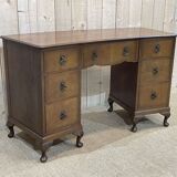 English walnut desk from the 1950s