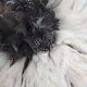 White with black heart 80/85 cm juju hat
