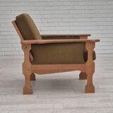 1970s, Danish design, club chair, original very good condition, furniture wool fabric.