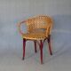Fischel wicker terrace armchair 1930, N°415/F