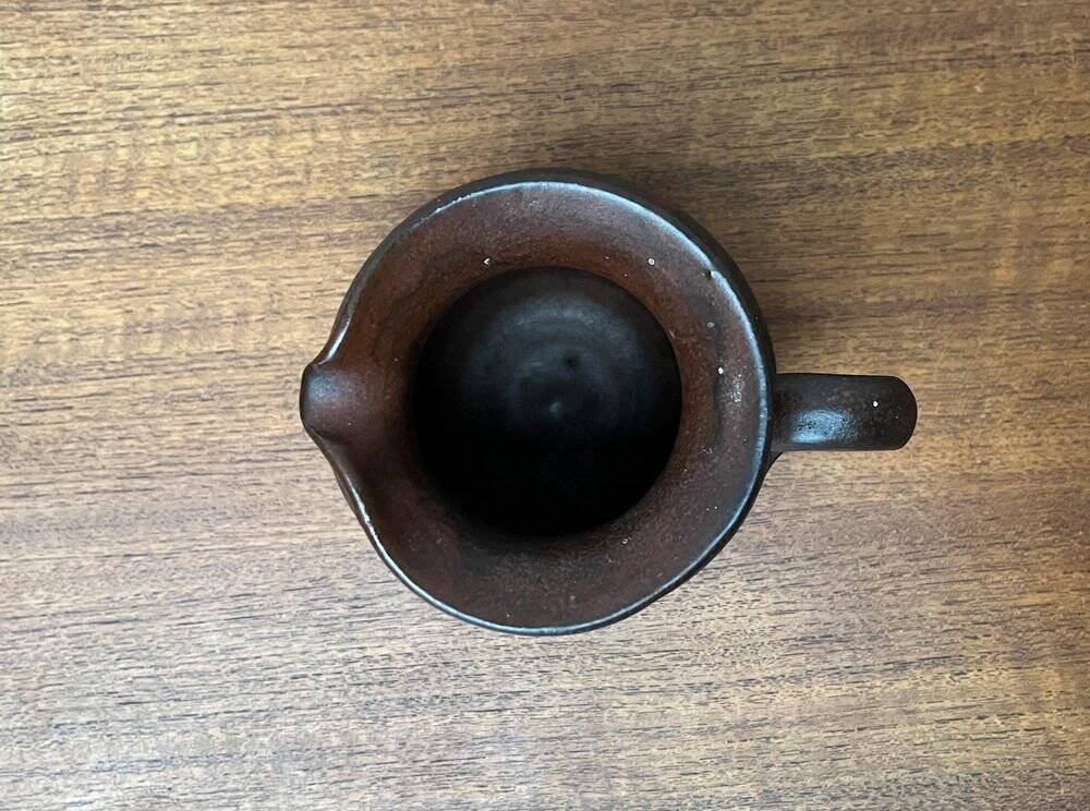 Mid-century minimalist vase pitcher by Hartwig Heyne Hoy Pottery, Germany, 1960s.