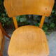 Set of four old bistro chairs