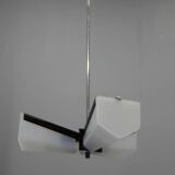 Mid-Century Plastic and Metal Chandelier by Lidokov, Czechoslovakia, 1970s