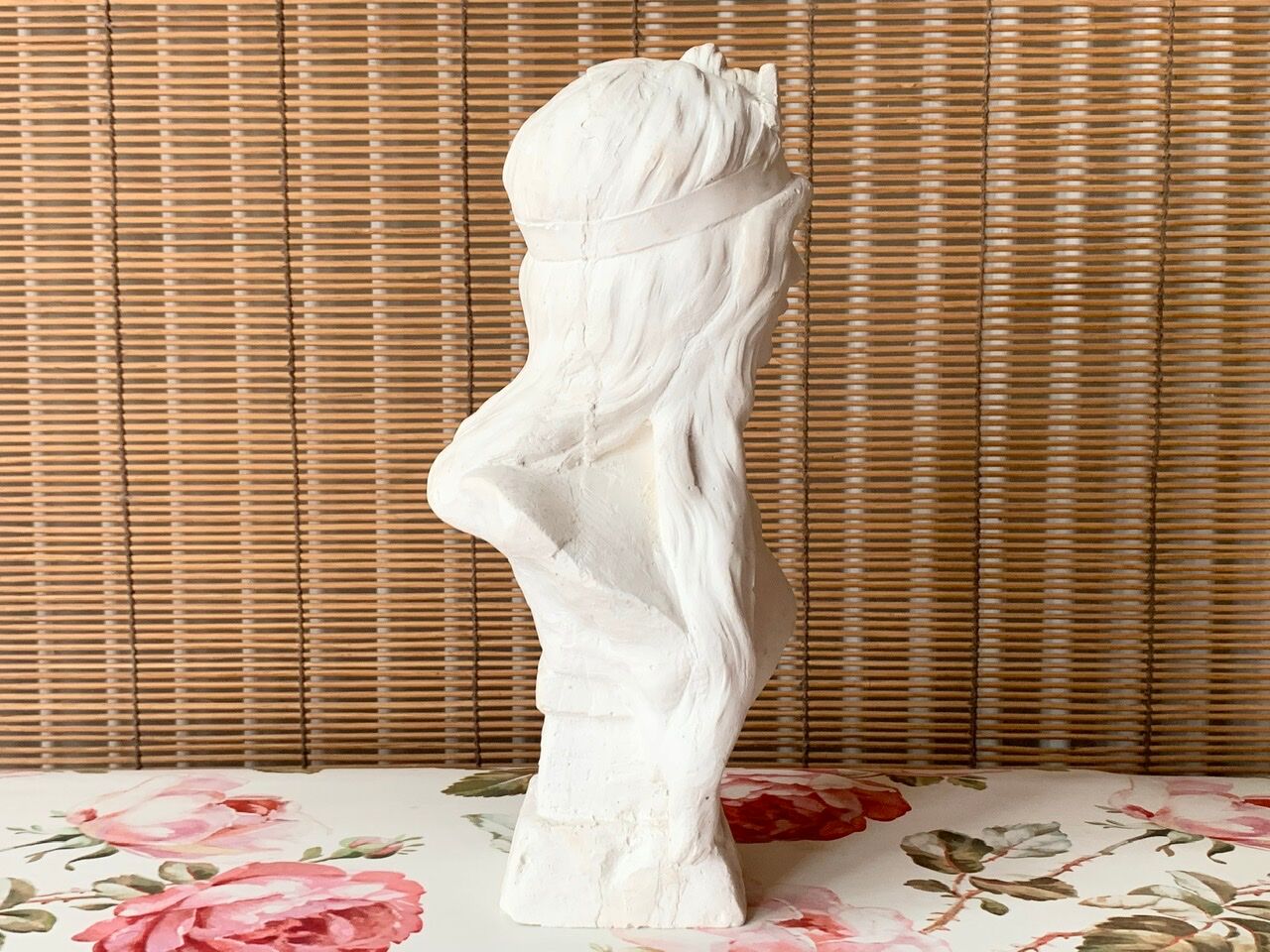 Bust of woman in plaster: Diane
