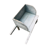Wooden wheelbarrow bench for early century washer perfect blue grey condition