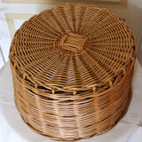 Rattan ottoman