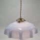 Blue opaline glass pendant light