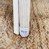 2 seater white rattan sofa