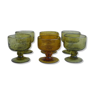 Ensemble de six verres - coupes