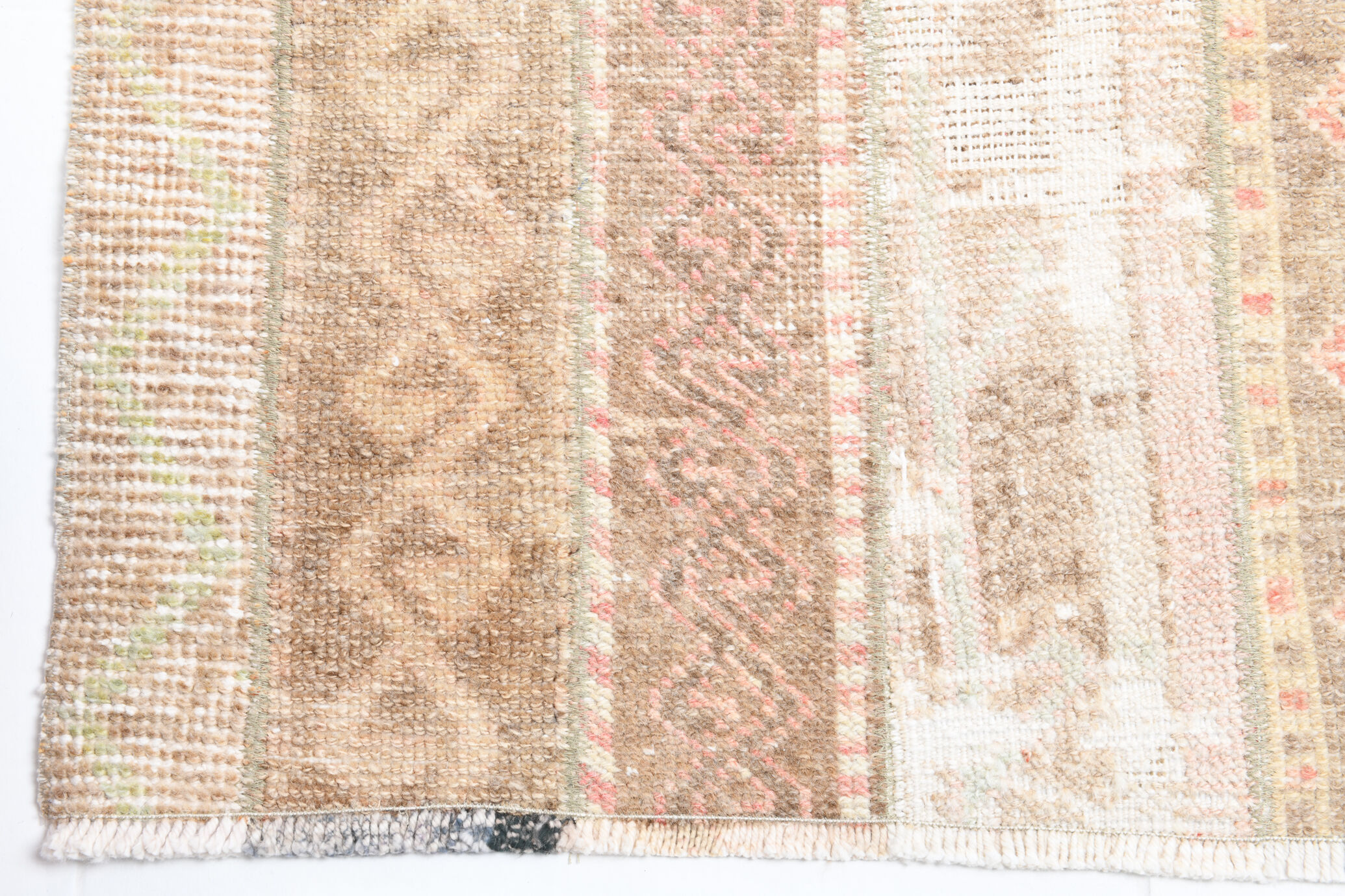 2x9 narrow vintage runner rug, 282x70cm