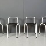 Chaises de salle à manger postmodernes de Pietro Arosio pour Airon, 1980