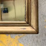 Mirror fireplace gilded wood