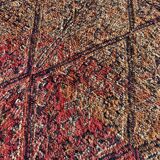 Vintage Berber wool rug, bohemian Moroccan.